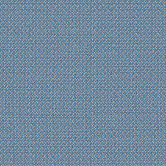 Sky blue textile sample with a dense, speckled weave and uniform texture; studio shot from Miniforms fabrics collection, designated “cleo sky.”